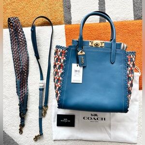 Coach Troupe tote with weaving